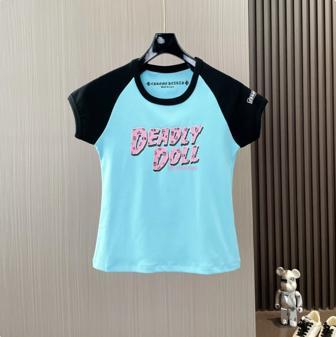 Chrome Hearts deadly doll cartoon goddess print short-sleeved T-shirt