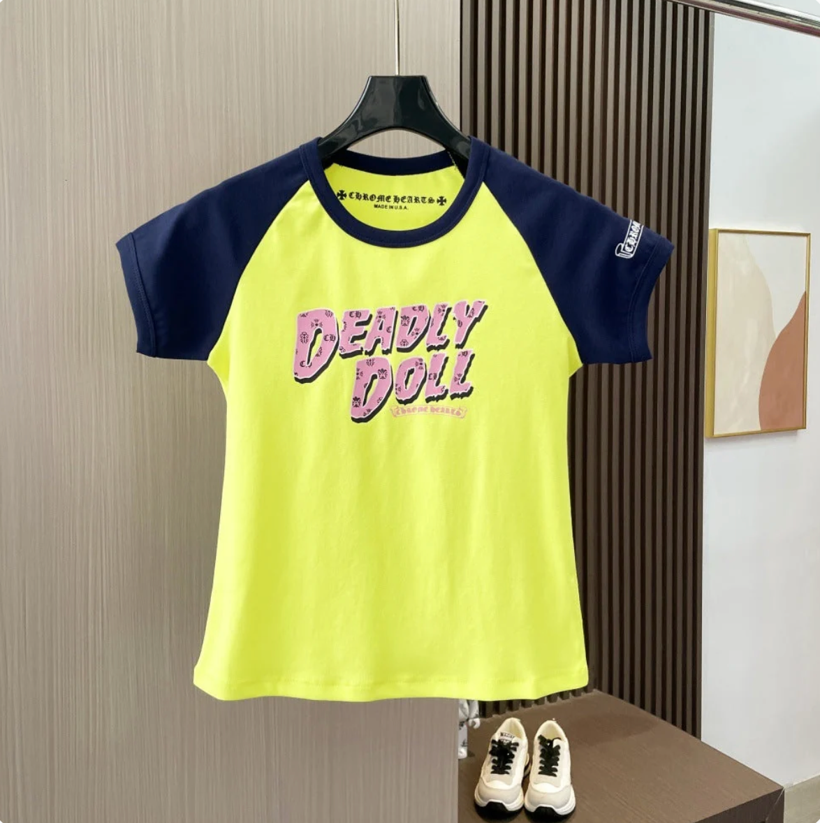 Chrome Hearts deadly doll cartoon goddess print short-sleeved T-shirt