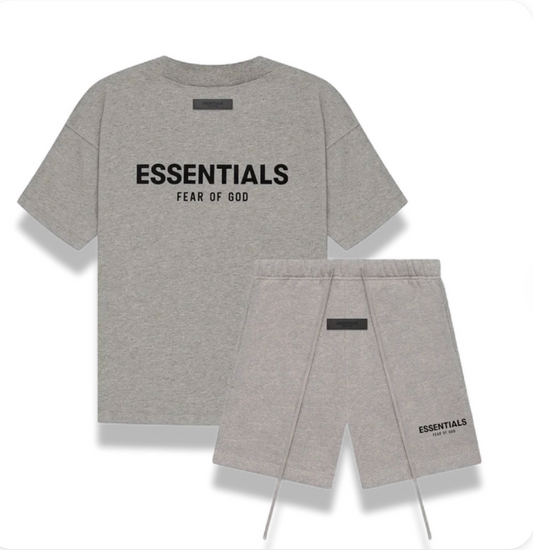Fear of God Essentials Dark Oatmeal Summer set