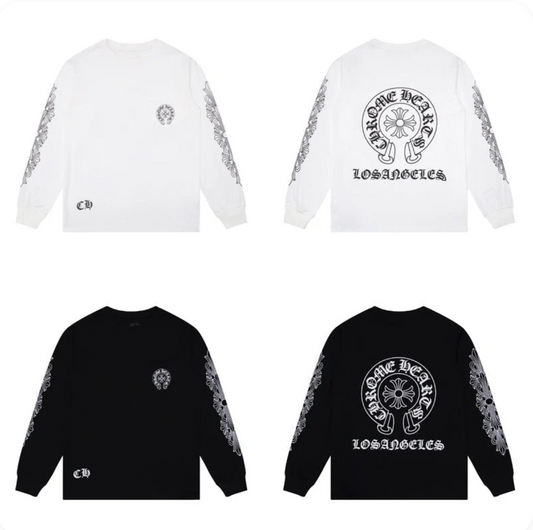 Chrome Hearts Men's Long-Sleeve T-shirt Sweatshirt K8008
