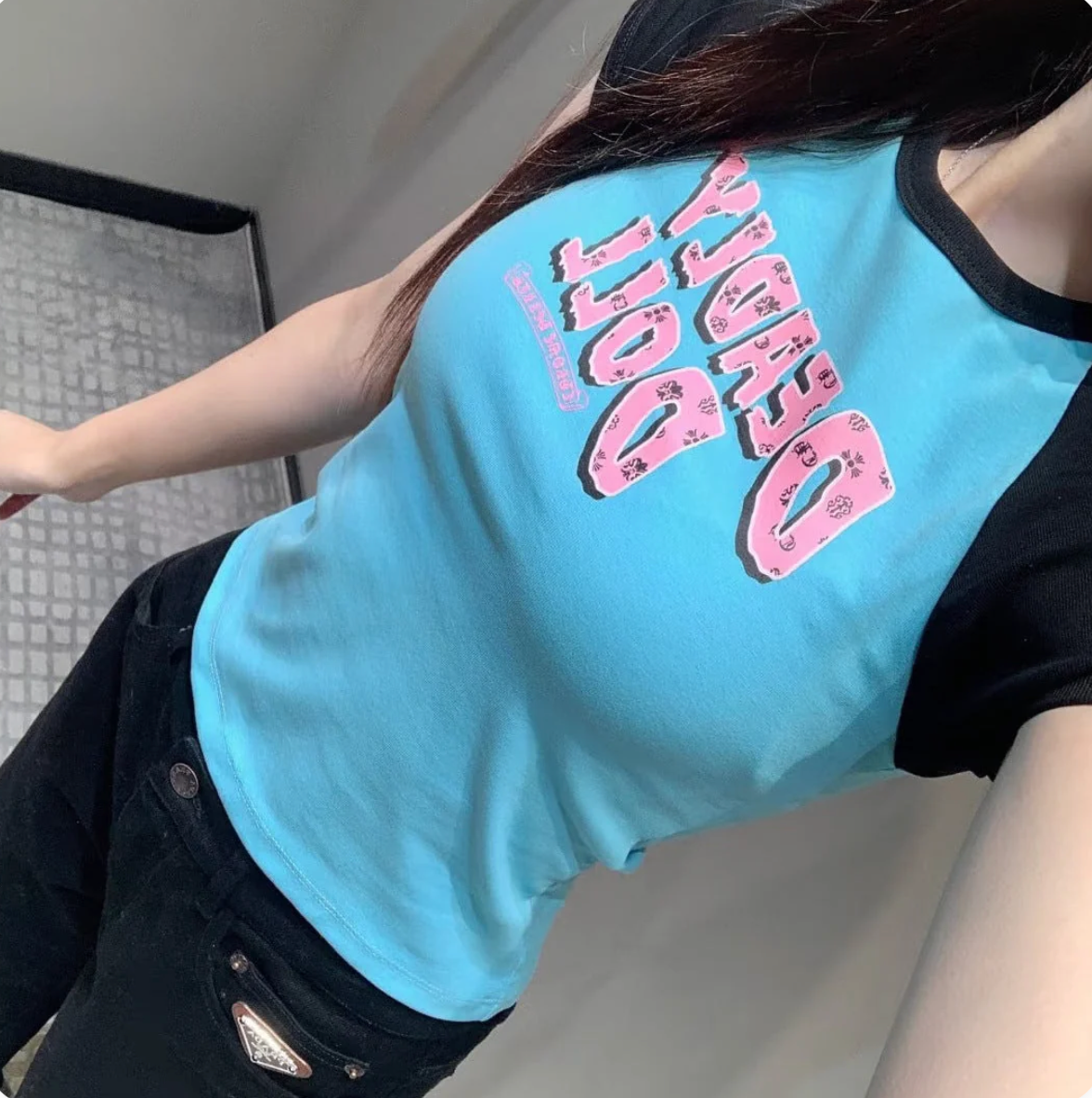 Chrome Hearts deadly doll cartoon goddess print short-sleeved T-shirt