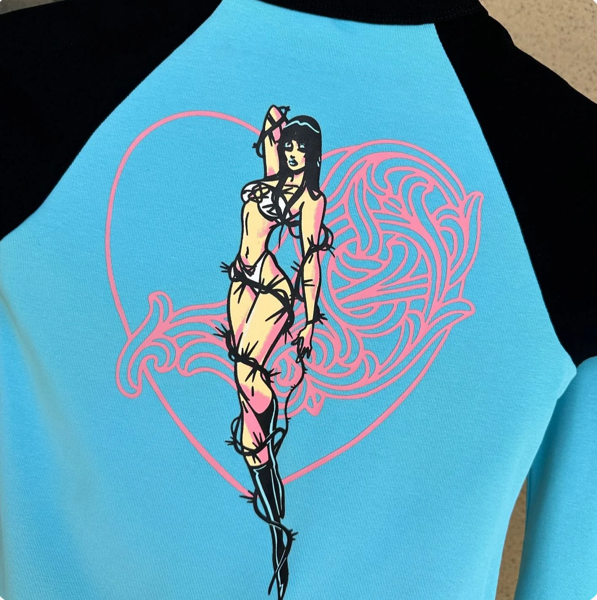 Chrome Hearts deadly doll cartoon goddess print short-sleeved T-shirt