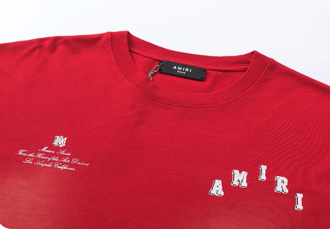 AMIRI LOGO Print Short Sleeve T-shirts