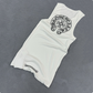 Chrome Hearts T-shaped printed black and white vest skirt Tank Tops